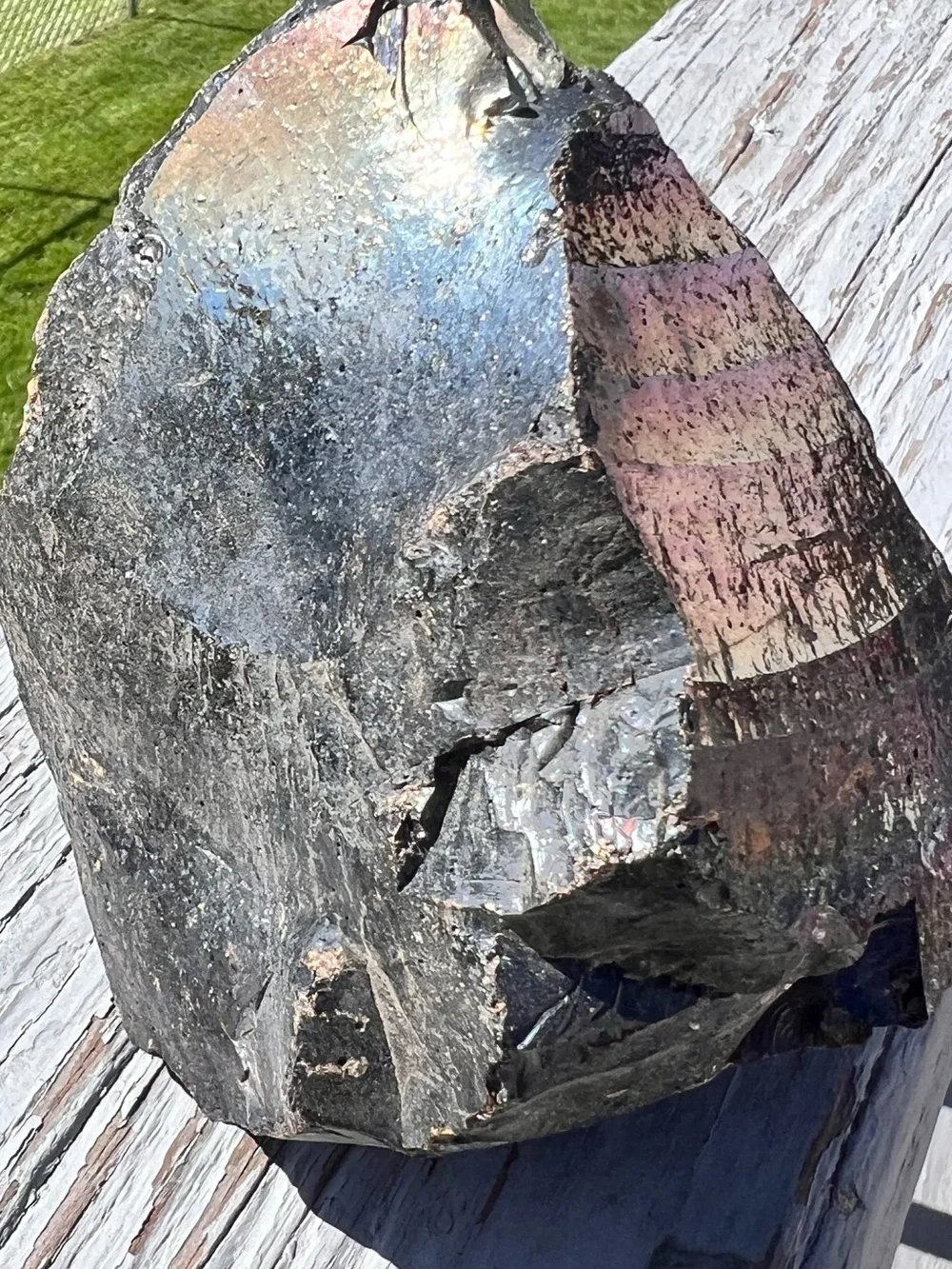 Large Black Obsidian Stone - Raw - Picture 4 of 6